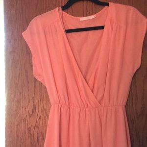 coral lush dress